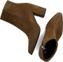 Notre-V 67034 Enkellaarsjes Enkelboots met rits Dames Cognac - Thumbnail 5