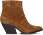 Notre-V Ar196 Enkellaarsjes Enkelboots met rits Dames Cognac - Thumbnail 2