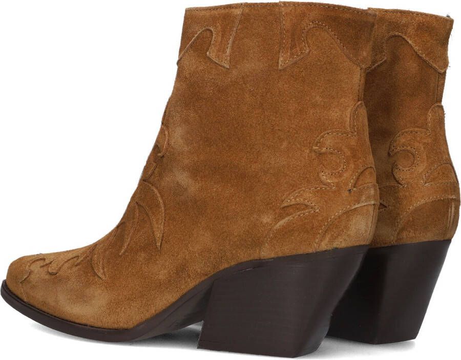 Notre-V Ar196 Enkellaarsjes Enkelboots met rits Dames Cognac - Foto 3