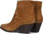 Notre-V Ar196 Enkellaarsjes Enkelboots met rits Dames Cognac - Thumbnail 3