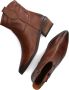 Notre-V Fru110 Enkellaarsjes Enkelboots met rits Dames Cognac - Thumbnail 5