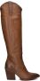 Notre-v Cowboy laarzen in cognac leer Brown Dames - Thumbnail 4