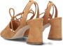 Strappy Sandals bruiloft Bruin Tinten strappy Sandals 37809 Sandalen Dames Cognac - Thumbnail 3