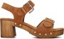 Bruin Tinten 7915 Sandalen Dames Cognac - Thumbnail 2