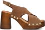 Bruin Tinten 8513 Sandalen Dames Cognac - Thumbnail 3