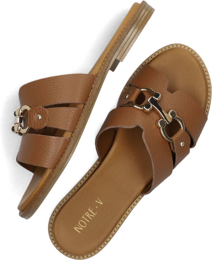 NOTRE-V Bruine Slippers 22718