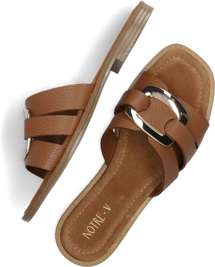 NOTRE-V Bruine Slippers 22718