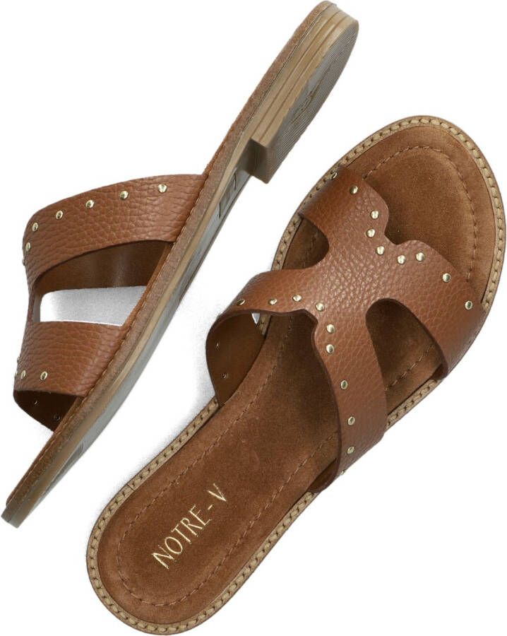 NOTRE-V Bruine Slippers 22743