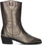 Notre-V 18050 Enkellaarsjes Enkelboots met rits Dames Goud - Thumbnail 2