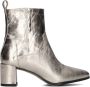 Notre-V 8543 Enkellaarsjes Enkelboots met rits Dames Goud - Thumbnail 3