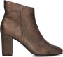 Notre-V Diane-02 Enkellaarsjes Enkelboots met rits Dames Goud - Thumbnail 3