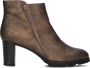 Notre-V Patricia-01 Enkellaarsjes Enkelboots met rits Dames Goud - Thumbnail 2