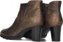 Notre-V Patricia-01 Enkellaarsjes Enkelboots met rits Dames Goud - Thumbnail 3