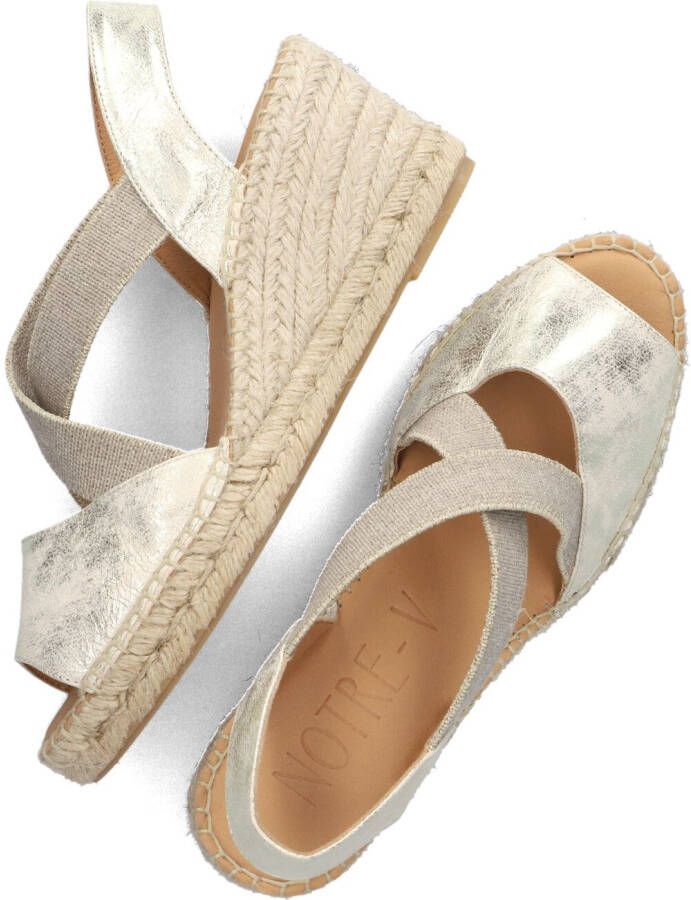 NOTRE-V Gouden Espadrilles Ciara23.1