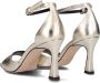 Bruin Tinten Metalli Sandalen Dames Goud - Thumbnail 3