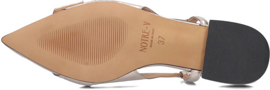 NOTRE-V Gouden Slingbacks 12250