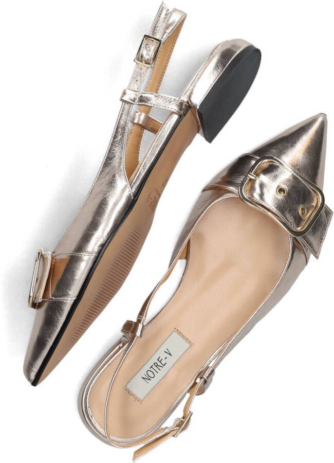 NOTRE-V Gouden Slingbacks 12250