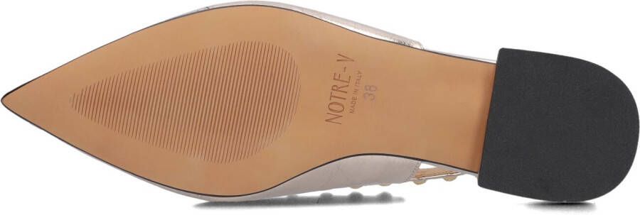 NOTRE-V Gouden Slingbacks 12270