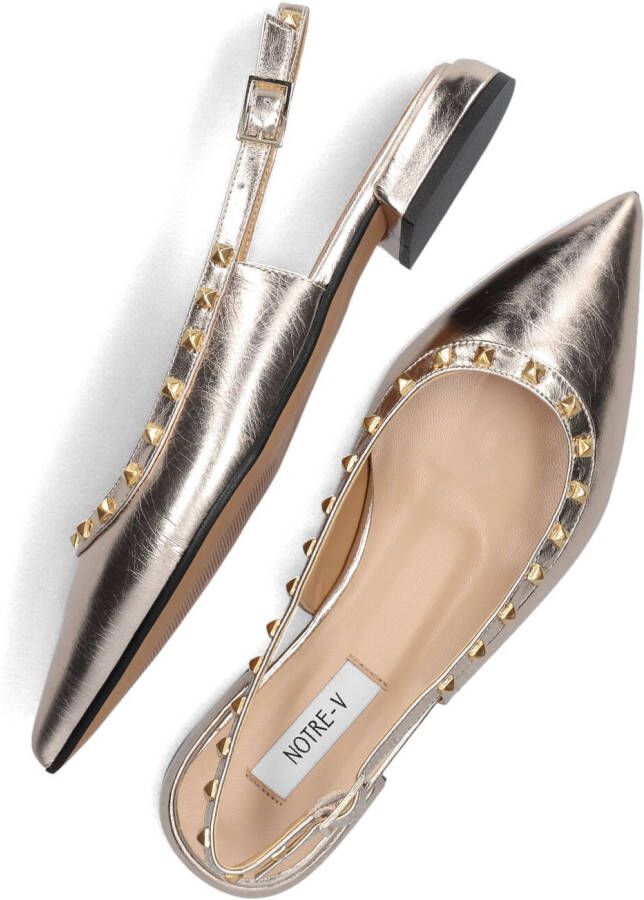 NOTRE-V Gouden Slingbacks 12270