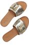 Notre-V Notre V 10201 Slippers Dames Goud - Thumbnail 5