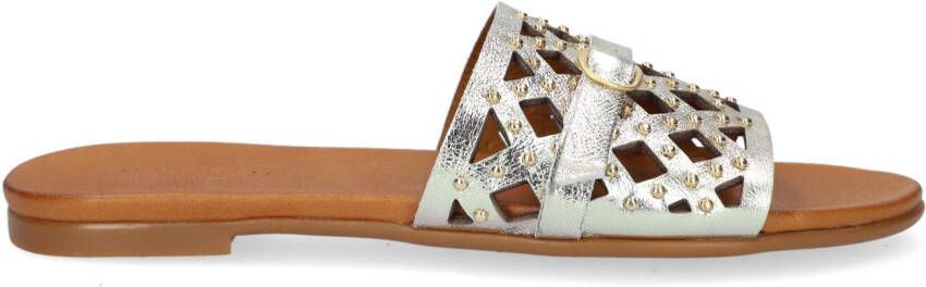 Notre-v Metallic Goud Trendy Slippers Yellow Dames - Foto 3