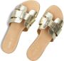 Notre-V Notre V 179874 Slippers Dames Goud - Thumbnail 7