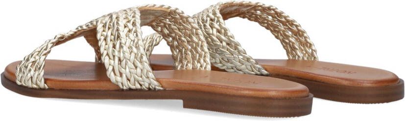 Notre-v Elegante Metallic Gouden Slipper Beige Dames - Foto 3