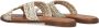 Notre-v Elegante Metallic Gouden Slipper Beige Dames - Thumbnail 3