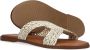 Notre-v Elegante Metallic Gouden Slipper Beige Dames - Thumbnail 4
