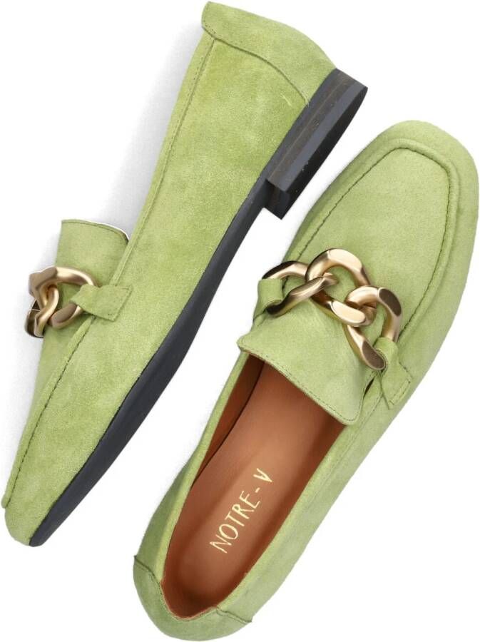 NOTRE-V Groene Loafers 6114