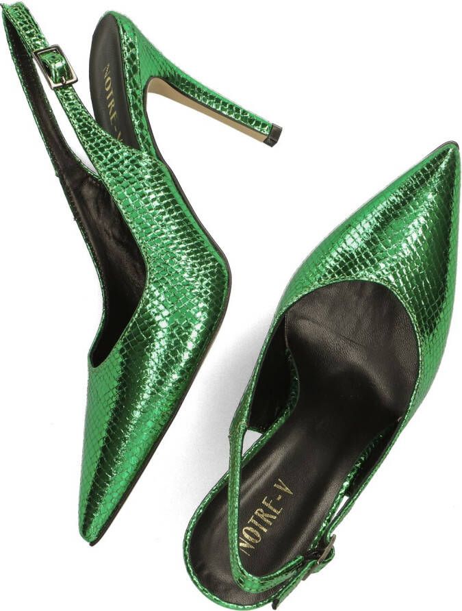 NOTRE-V Groene Slingbacks 17513