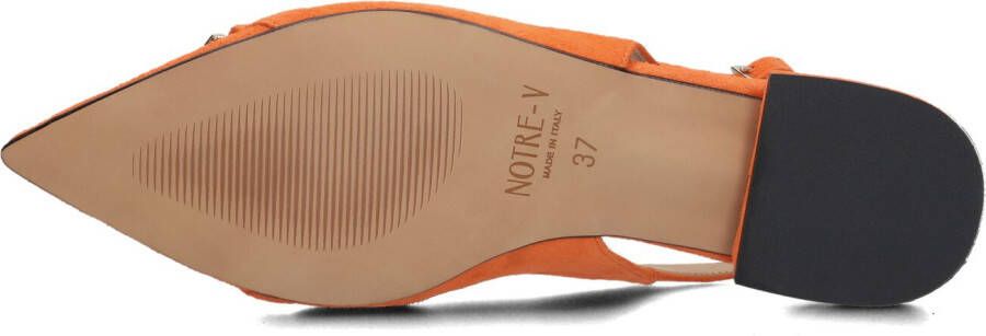 NOTRE-V Oranje Slingbacks 12232