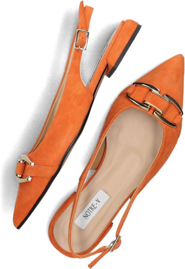 NOTRE-V Oranje Slingbacks 12232