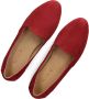 Notre-V 11869 Loafers Instappers Dames Rood - Thumbnail 6