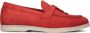 Notre-V 179 Loafers Nubuck Instapper Dames Rood - Thumbnail 4