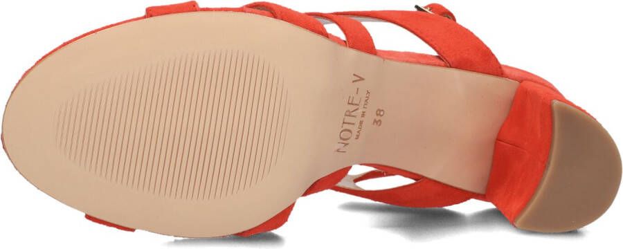 NOTRE-V Rode Sandalen 22552