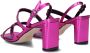 Metallica Metalli Sandalen Dames Roze - Thumbnail 3