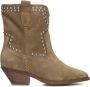 Notre-V 08-482 Cowboylaarzen Western Laarzen Dames Taupe - Thumbnail 4