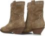 Notre-V 08-482 Cowboylaarzen Western Laarzen Dames Taupe - Thumbnail 5