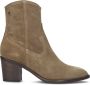 Notre-V Notre V 05 144 Enkellaarsjes Enkelboots met rits Dames Taupe - Thumbnail 3