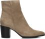 Notre-V At 156 Enkellaarsjes Enkelboots met rits Dames Taupe - Thumbnail 3