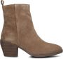 Notre-V Ki-4563 Enkellaarsjes Enkelboots met rits Dames Taupe - Thumbnail 3