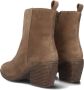 Notre-V Ki-4563 Enkellaarsjes Enkelboots met rits Dames Taupe - Thumbnail 4