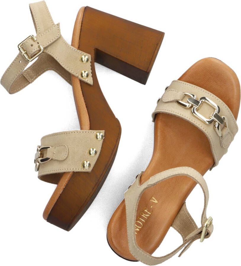 NOTRE-V Taupe Sandalen 8635