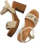 Bruin Tinten 8635 Sandalen Dames Taupe - Thumbnail 5