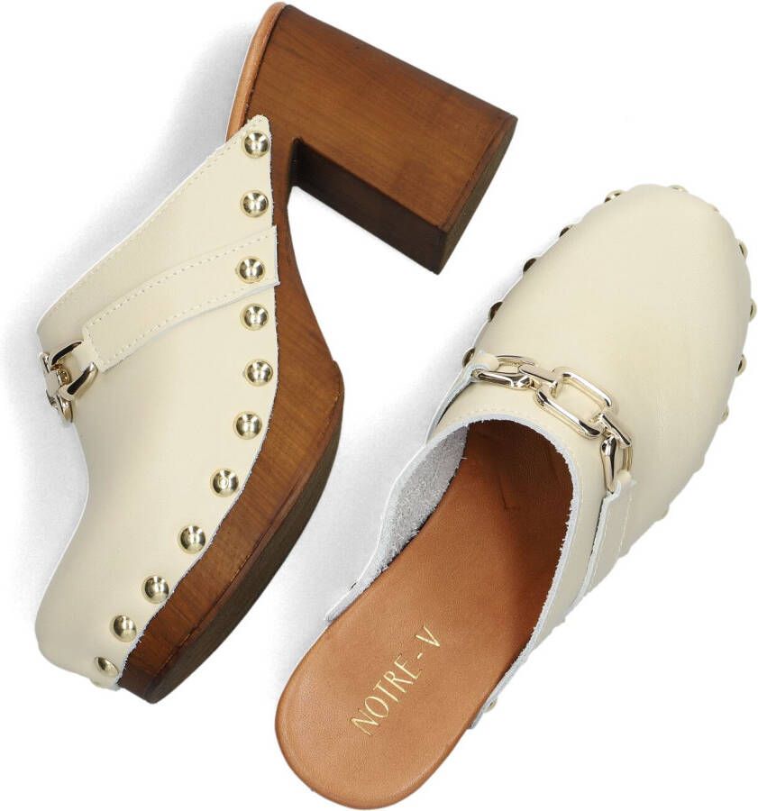 NOTRE-V Witte Clogs 8698