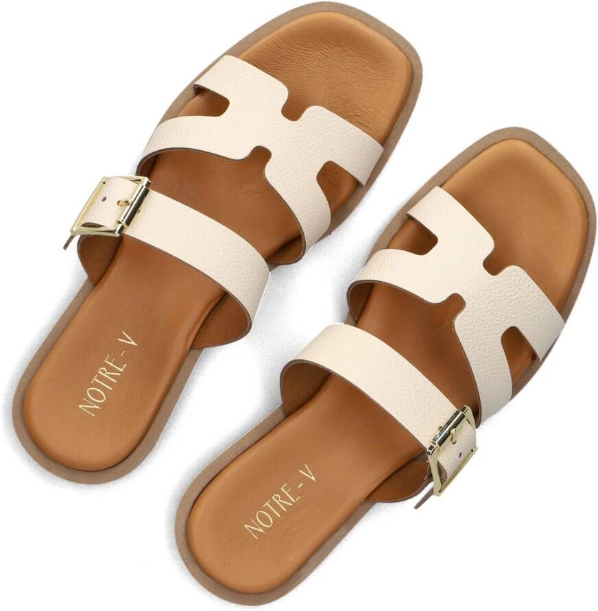 NOTRE-V Witte Slippers 227226