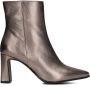Notre-V 18739 Enkellaarsjes Enkelboots met rits Dames Zilver - Thumbnail 4
