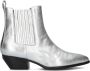Notre-V As181r Enkellaarsjes Enkelboots met rits Dames Zilver - Thumbnail 4