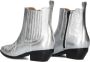 Notre-V As181r Enkellaarsjes Enkelboots met rits Dames Zilver - Thumbnail 5
